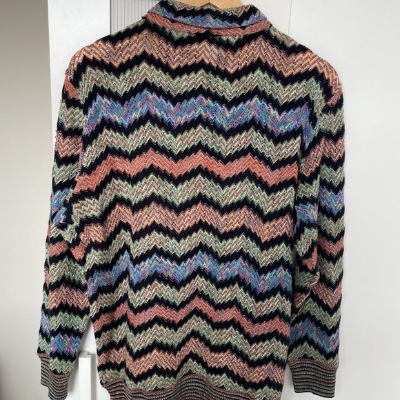 Vintage Baron von Stain unique collared knit sweater (size M) - Picture 8 of 15